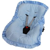 Capa de Bebê Conforto Nanna Baby - Xadrez Azul