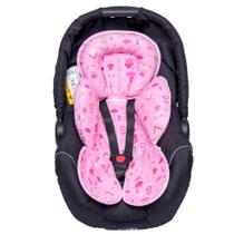 Capa de bebe conforto ursa rosa