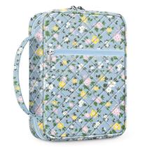 Capa de Bíblia FINPAC Floral Dusty Blue 28x20x6 cm Alça Capa de Bíblia FINPAC Floral Dusty Blue 28x20x6 cm Alça