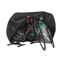 Capa De Bicicleta Impermeável Para 2 Bicicletas, Proteção UV, Poeira E Vento Com Abertura Para