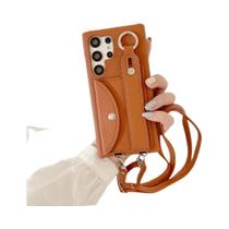 Capa De Bolsa Com Alça Transversal Para Samsung Galaxy S24 FE S23 S22 S21 plus Ultra A56 A36 A26 A16