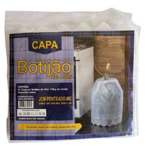 Capa de Botijão de Gás Branca Renda 13KG