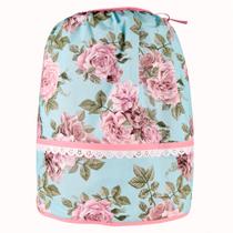 Capa De Botijão De Gás Floral Azul