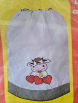 Capa de botijao de tecido bordada