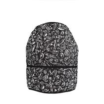 Capa De Botijão Para Gás De Cozinha 1,15m X 50cm Estampado Tecido Misto - Preto E Branco