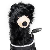 Capa de cabeça para motorista de golfe Capas de cabeça Daphne's Black Bear Premium Capa de cabeça para motorista de golfe Capas de cabeça Daphne's Black Bear Premium