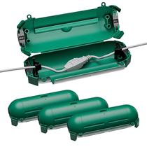 Capa de cabo de extensão externa iwillink Waterproof Green, pacote com 4 Capa de cabo de extensão externa iwillink Waterproof Green, pacote com 4