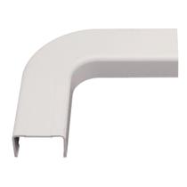 Capa de cabo ICC Raceway Flat Elbow para parede e chão de 1,25 polegadas