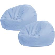 Capa de cadeira Bean Bag Sliner para armazenamento de animais de pelúcia azul Capa de cadeira Bean Bag Sliner para armazenamento de animais de pelúcia azul