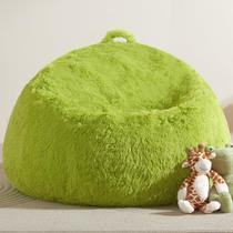 Capa de cadeira Bean Bag WSOFRLAC Soft Faux Fur Lavável Verde Capa de cadeira Bean Bag WSOFRLAC Soft Faux Fur Lavável Verde
