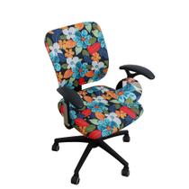 Capa de cadeira de escritório FORCHEER Floral Split 2 peças