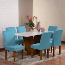 Capa De Cadeira De Jantar 4 Lugares Super Resistentes Malha Gel gramatura 90 Diversas cores e Desenho do tecido Lisa BOR