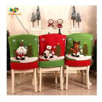 Capa de cadeira de Natal / capa de cadeira de Papai Noel decoração de Natal - rio master