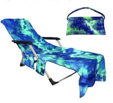 Capa de cadeira de praia, toalha de microfibra, espreguiçadeira com bolsos Capa de cadeira de praia, toalha de microfibra, espreguiçadeira com bolsos