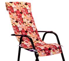 Capa de Cadeira de Praia, Varanda, Espreguiçadeira e Área Externa Estampa Floral Com Amarração Capa de Cadeira de Praia, Varanda, Espreguiçadeira e Área Externa Estampa Floral Com Amarração