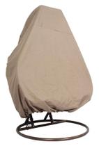 Capa de cadeira Egg Swing para pendurar ao ar livre LeisureMod Brown Capa de cadeira Egg Swing para pendurar ao ar livre LeisureMod Brown
