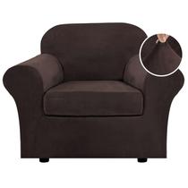 Capa de cadeira H.VERSAILTEX Rich Velvet Stretch Brown 49 pol