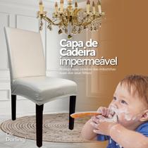 Capa de Cadeira Impermeável - Creme