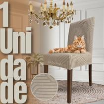 Capa de Cadeira Linha Gold Anti Gato Italiana - Greige Capa de Cadeira Linha Gold Anti Gato Italiana - Greige