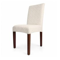 Capa de Cadeira Linha Gold Grega - Creme