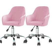 Capa de cadeira LOVEHOUGE Velvet, apoio de braço giratório, encosto curvo, 2 peças