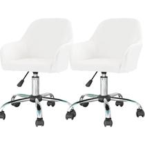 Capa de cadeira LOVEHOUGE Velvet, apoio de braço giratório, encosto curvo, 2 peças