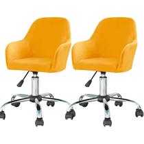 Capa de cadeira LOVEHOUGE Velvet, apoio de braço giratório, encosto curvo, 2 peças