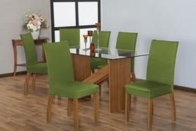 Capa De Cadeira Malha Gel - Kit 6 Unidades Verde