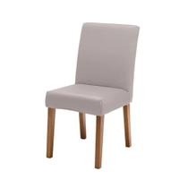 Capa De Cadeira Malha Lisa Areia Vitalícia