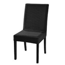 Capa de cadeira malha veludo quadriculado preta - bella janela