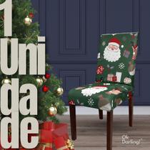 Capa de Cadeira Natalina Joy - Verde Capa de Cadeira Natalina Joy - Verde