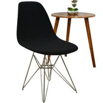 Capa De Cadeira Peças Charles Eiffel Nordic Eames Luxo PRETA