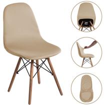 Capa De Cadeira Sem Braço Charles Eiffel Nordic Eames Kit 6 Peças