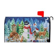 Capa de caixa de correio Harooni Christmas Winter 65x53 cm Impermeável