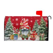 Capa de caixa de correio Harooni Christmas Winter Gnomes 52,6x45,8cm