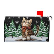 Capa de caixa de correio Harooni Hello Winter Cat Magnetic 52,6 x 45,8 cm Capa de caixa de correio Harooni Hello Winter Cat Magnetic 52,6 x 45,8 cm