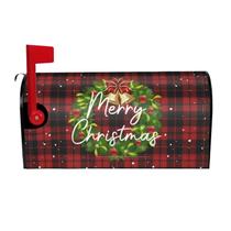 Capa de caixa de correio Yomane 46x53cm Christmas Buffalo Plaid