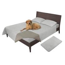 Capa de cama para cães Easy-Going impermeável 100% poliéster cinza claro