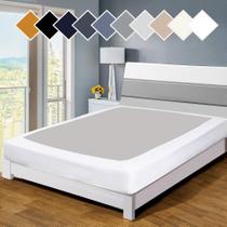 Capa de cama Twin Six Premium Spring Cover Update, saia de cama envolvente, capa de colchão, king/california/Split King, branca