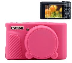 Capa de câmera Pocoukate para Canon PowerShot SX740 HS rosa