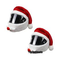 Capa De Capacete De Motocicleta Do Papai Noel, Decoração De Natal, Presente