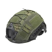 Capa De Capacete Tático Camuflado 1000D Nylon Acessório De Caça Militar Com Corda Elástica