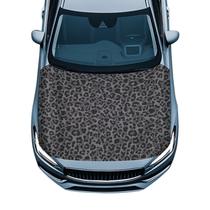 Capa de capô de carro Howilath à prova de intempéries com estampa de leopardo preto Capa de capô de carro Howilath à prova de intempéries com estampa de leopardo preto
