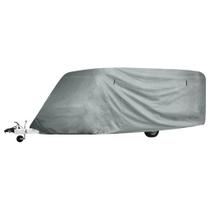 Capa de caravana vidaXL Grey M repelente de água resistente a UV