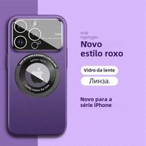 Capa De Carga Sem Fio Magnética Fosca Para Iphone 15 14 12 11 13 Pro Max Plus Protetor De Lente De