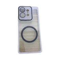 Capa De Carregamento Magnética De Silicone Transparente Para Moto Edge 60 pro Fusion Stylus 50 Ultra