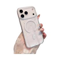 Capa De Carregamento Sem Fio Glitter Jelly Magsafe Para iPhone pro Max 17 16 15 14 Capa Transparente