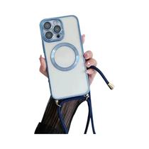 Capa De Carregamento Sem Fio Magnética Transparente Para Magsafe iPhone 16 15 14 11 12 13 pro Max