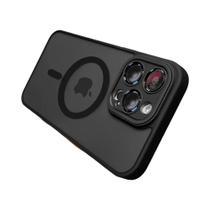 Capa De Carregamento Sem Fio Magsafe Translúcida Fosca Para iPhone 11 12 13 pro Max Mini 14 15 16