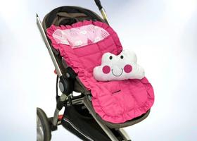 Capa de carrinho Balões rosa Capa de carrinho Balões rosa